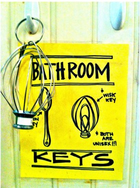 Bathrooms at Cupcake Royale, Seattle